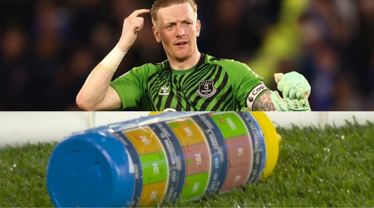 Message in a bottle: How the water bottle helped Jordan Pickford make penalty save and keep Everton’s survival hopes afloat