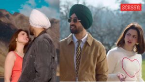 يطلق على ديلجيت دوسانجه “وقح” وهو الممثل الرومانسي باك هانيا عامر في مقطورة Sardaarji 3 ، فيلم لإصدار فقط في الخارج