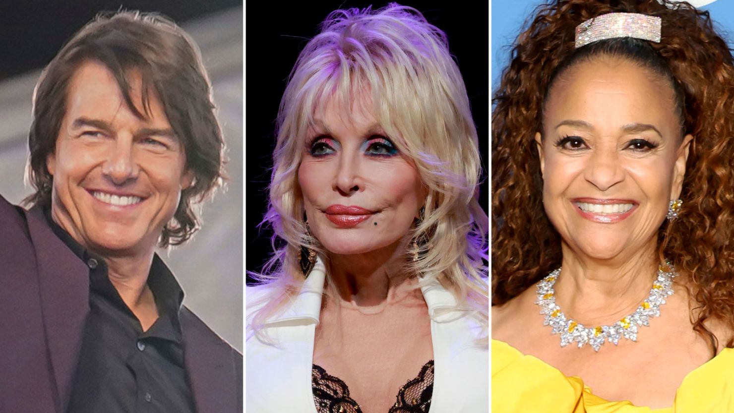 Getty Images Tom Cruise Dolly Parton and Debbie Allen