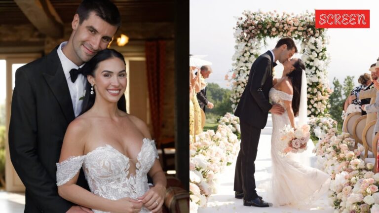 يربط الممثل ABCD Lauren Gottlieb العقدة مع Beau Tobias Jones منذ فترة طويلة في زفاف Tuscany الفخمة. انظر الصور