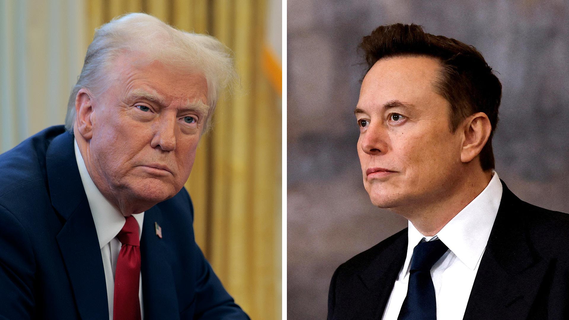 donald trump elon musk split 020525