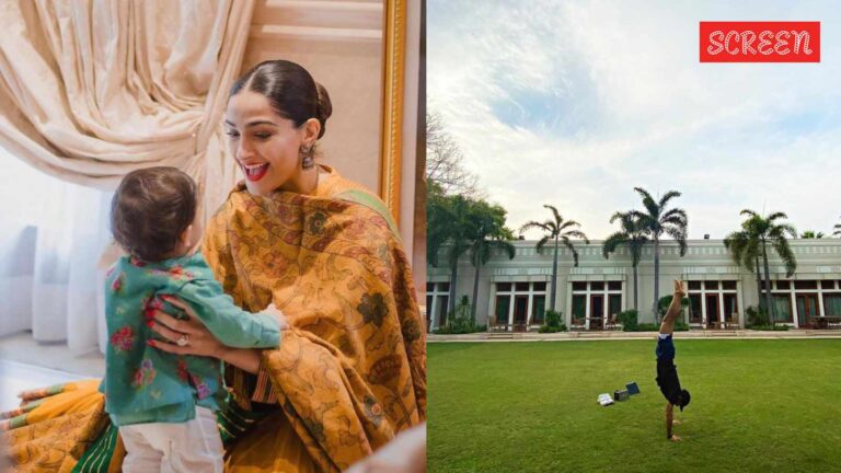 داخل Sonam Kapoor و Anand Ahuja’s 173 Crore Delhi Bungalow: عشب أخضر خضراء ، ملعب كرة السلة وثريا زجاجية تغطي السقف