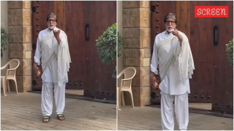 Amitabh Bachchan يخسر باردًا في المصورين لتصويره خارج Mumbai Home Jalsa: ‘mat karo’. يشاهد