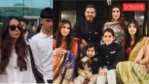يزور Karisma Kapoor دلهي مع الأطفال Samaira و Kiaan وسط معركة قانونية على Sunjay Kapur’s Multi-Crore Estate