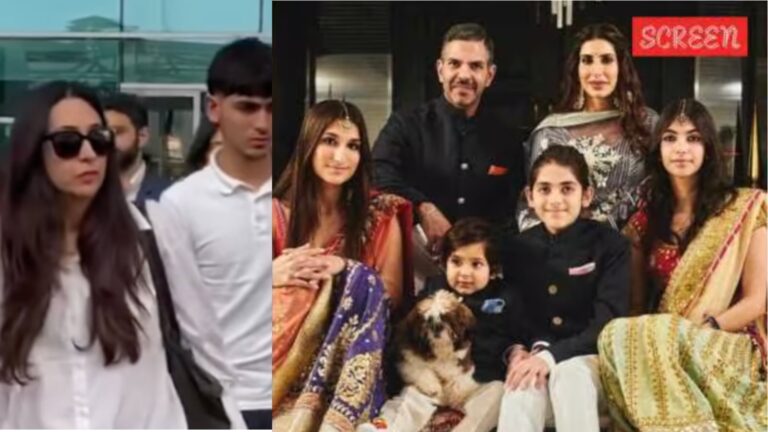 يزور Karisma Kapoor دلهي مع الأطفال Samaira و Kiaan وسط معركة قانونية على Sunjay Kapur’s Multi-Crore Estate
