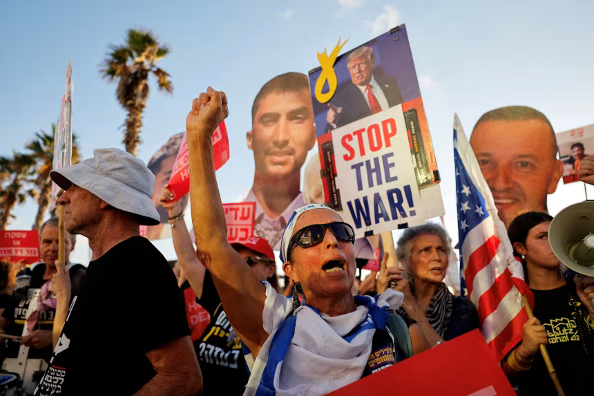 2025 07 07t180456z 412667180 rc2shfakv6w3 rtrmadp 3 israel palestinians hostages protest jpg