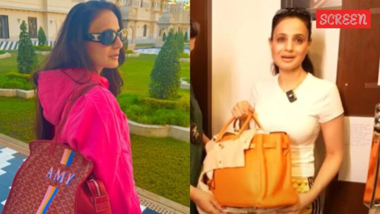 Ameesha Patel على أكياسها المصممة 400 التي كلفت كرور: ‘لقد حملت مصمم Bagpack إلى المدرسة ؛ تم شراؤها أكياسًا عندما لم يتمكن الناس من نطق العلامات التجارية في الهند “