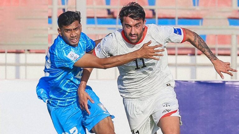 كرة القدم لكأس الكافا: فشلت الهند بلا أسنان في تعرض أي تهديد في تعادله ضد أفغانستان