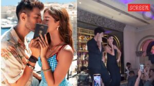 Kartik Aaryan ، Ananya Panday ، حيث قامت المنزل بإسقاط الرقص على “Jumma Chumma de de” Tu Meri Tera Tera. يشاهد