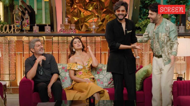 Teja Sajja يضايق Kapil Sharma ، ويقدم له مقعدًا بجوار شريا ساران بعد تغازله بدون توقف. شاهد عرض عرض Kapil الهندي العظيم