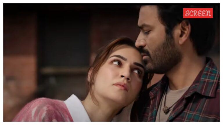 Tere Ishk Mein دعابة: Dhanush ، Aanand L Rai اطلب Raanjhanaa Rage ؛ تشرب كريتي سانون بؤسها بعيدًا في قصة حب ملتوية. يشاهد