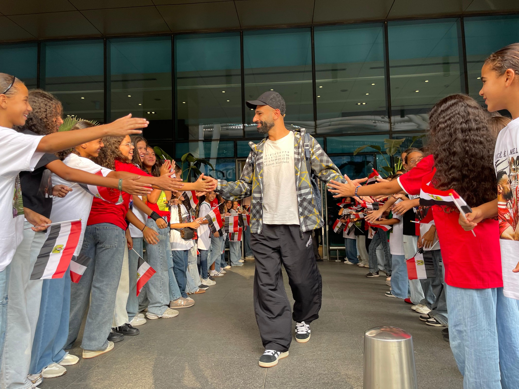 Special reception from EFA for Salah at Cairo Airport