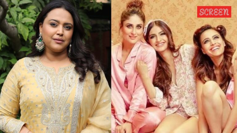 شعرت سوارا بهاسكر بالضغط من أجل “إنقاص الوزن، والظهور بمظهر مثير” من أجل Veere Di Wedding، وتتذكر ارتداء البدلة: “أنا نصف عارٍ”