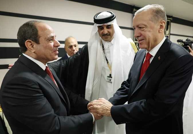 الرئيس السيسي يستقبل الرئيس التركي رجب طيب أردوغان –
